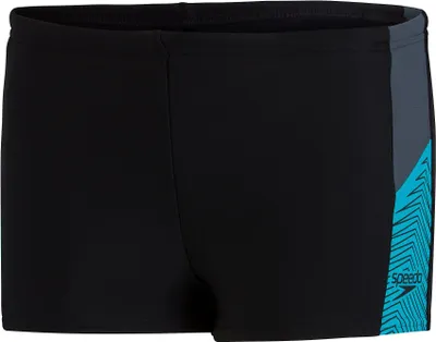 Productafbeelding van SPEEDO Dive Aquashort K, Jongens Zwembroek, Zwart Grijs Hemelsblauw, 8 Jaar