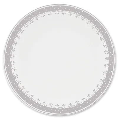 Obrázok produktu pre Tanier plytký, 26 cm, HyggeLine, sivý, Leander, český porcelán Bez monogramu
