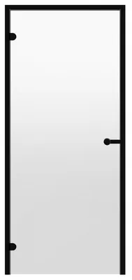 Immagine prodotto di Porta sauna Harvia Black Line - Alluminio nero / Vetro trasparente / 70 x 190