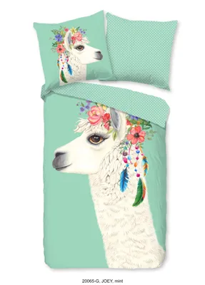 Produktbild von Duvet cover Good Morning 135x200 + 1* 80x80 cm - llama