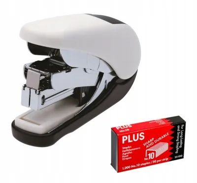 Zdjęcie produktu dla Plus Japan 30592 Mini zszywacz - biały, do 20 kartek