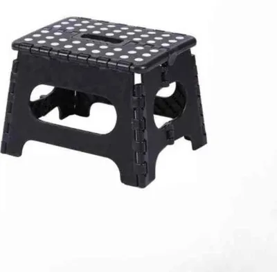 Productafbeelding van Opklapbare Kruk - 80 kg draagvermogen - Zwart