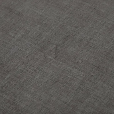 Produktbild von Wachstuch Tischdecke 110x140 cm Grau Leinenoptik grob Struktur rechteckig abwaschbar Gartentischdecke fleckenabweisend