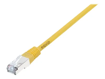Produktbild von Equip Cat.5e F/UTP Patchkabel, 1.0m , Gelb, 1 m, Cat5e, F/UTP (FTP), RJ-45, RJ-45, Gelb