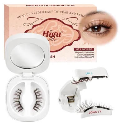 Image de Cils magnétiques avec applicateur, aspect naturel, sans colle, réutilisables, 1 paire