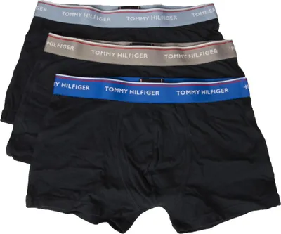 Immagine prodotto di Confezione 3 boxer uomo tripack underwear TOMMY HILFIGER articolo UM0UM01642 3P TRUNK, S - Waist cm 81-85 / Waist inch 32-33.5, Cotone 95%,Spandex 5%