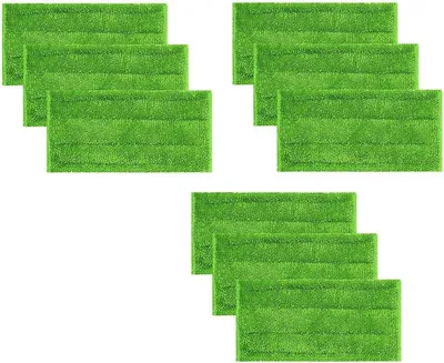 Productafbeelding van Dweil Pads - Herbruikbare Doeken - Vloeren Schoonmaken - Wasbaar Materiaal - 9 Stuks - Wit