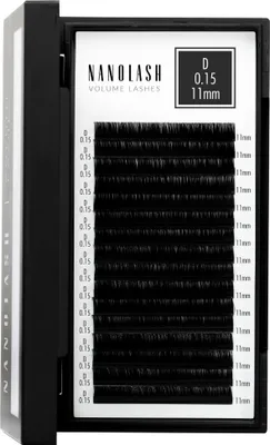 Produktbild von Wimpernextensions zur Volumentechnik Nanolash 0.15 D Curl 11mm Länge