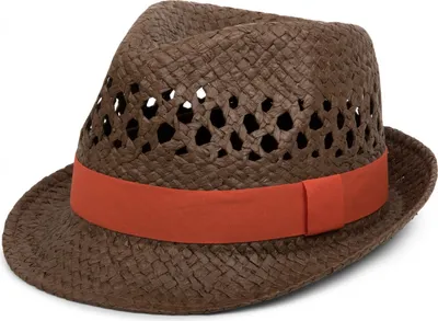 Produktbild von styleBREAKER luftiger Strohhut mit kontrastfarbigem Zierband, Sommerhut, Uni 04025001