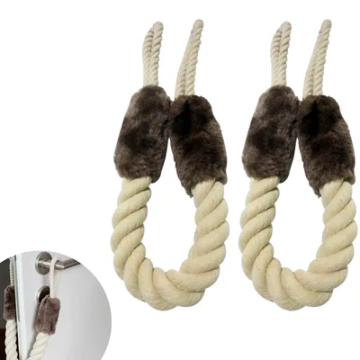 Produktbild von Türstopper, Türkordel aus Baumwolle, Fingerschutz für die Tür, Schutz für Türgriffe, Fingerschutz für Türen, Schutz für Türgriffe, Fingerschutz für Türstopper, für Haustiere und Kinder, um das Zuschlagen von Türen zu verhindern.