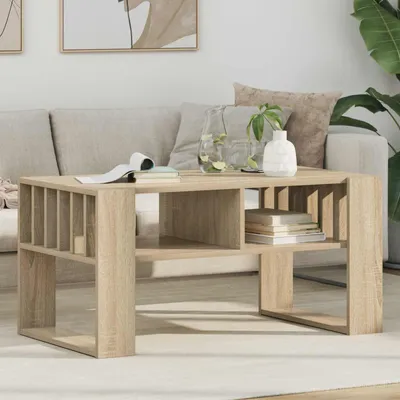 Produktbild von "Schlussverkauf" Couchtisch 1 PC  - Modernen Stil - Kaffeetisch - Sonoma-Eiche 92x49,5x45 cm Holzwerkstoff  C9490