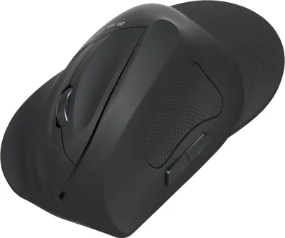 Obrázek produktu pro bezdrátová vertikální myš 2,4G, ergonomický design, 3 rychlosti nastavitelného DPI, černá (baterie není součástí dodávky)