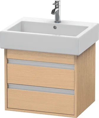 Produktbild von Duravit Ketho Waschtischunterbau wandhängend, 550x480x440 mm, 2 Schubkästen, für Vero Waschtisch 045460, KT663603030