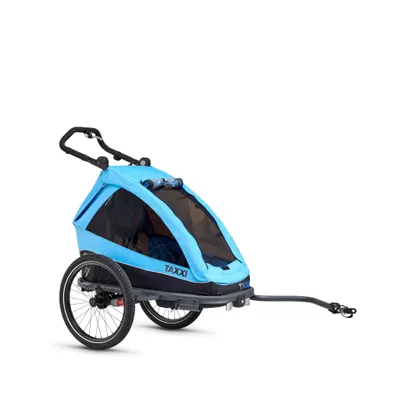 Produktbild von TAXXI ELITE One Cyan| Anhänger | Buggy | Jogger | Multifunktionaler Kinderwagen | Alleskönner für ein| Flexibles Travelsystem | 3-in-1