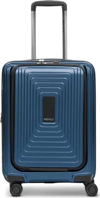 Produktbild von REDOLZ mit Laptopfach Essentials 14 Trolley ( Exp. With Front Pocket ) Dark Blue Metallic dunkelblau 54cm