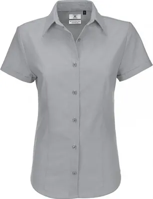 Immagine prodotto di Camicia Oxford da donna B&C, maniche corte FK123 (6XL) (Silbermond)