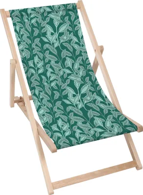 Obrázok produktu pre Dreamroots Skladacie drevené lehátko z bukového dreva do 130 kg, skladacie lehátko s 3-stupňovým nastavením sklonu operadla, Garden Plants