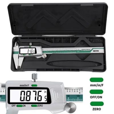 Produktbild von Digitaler Messschieber aus Edelstahl 150mm Digital Meßschieber Schieblehre Spritzwasserdicht LCD Bildschirm Innen- Außen