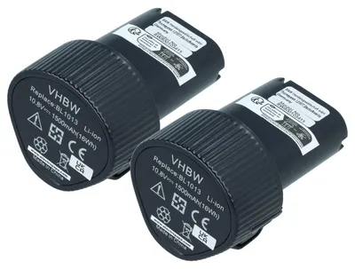 Produktbild von vhbw 2x Akku kompatibel mit Makita DF330DWE, DF030, DF030D, DF330DWEX2, DF330, DF330D, DF030DWE, DF030DWX Werkzeug (1500 mAh, Li-Ion, 10,8 V)