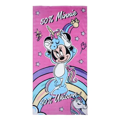 Produktbild von Strandtuch mit Minnie-Einhorn-Motiv