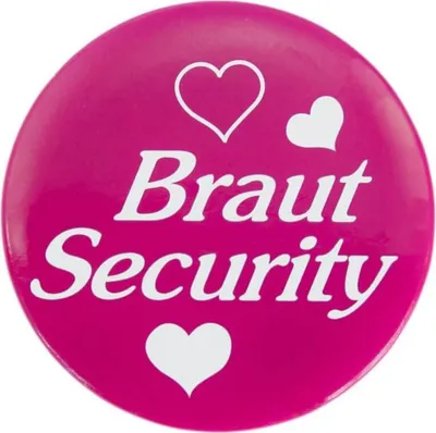 Produktbild von Oblique Unique Button JGA Junggesellinnenabschied Hochzeit - Braut Security