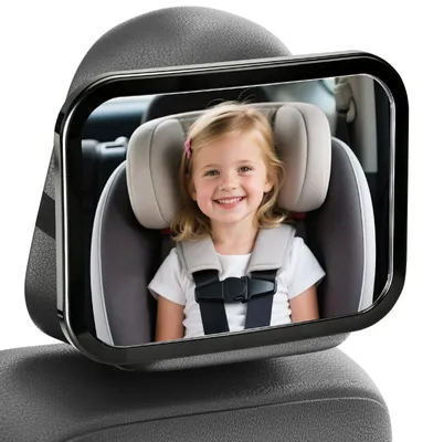 Produktbild von Cozary Rücksitzspiegel für Babys, Bruchsicheres Acrylglas Baby Spiegel Auto, 360