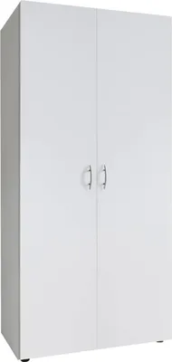 Image de Istrana - Armoire 2 portes, 80x177h cm blanc, 1 étagère