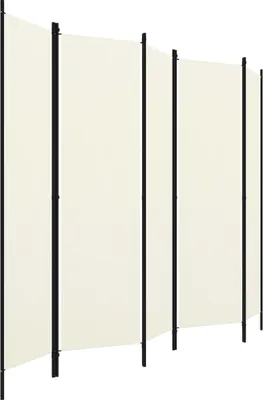 Produktbild von "2026 Aktion" 5-tlg. Raumteiler Paravent Elegantes Design - Trennwand/Sichtschutz - Weiß 250x180 cm DEMöbel 7452785