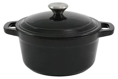 Produktbild von Opa ARKI Gusseisen Topf mit Deckel 3,8L Schwarz