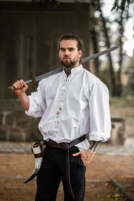 Produktbild von Schnürhemd Weiß "Dagwin" XXL