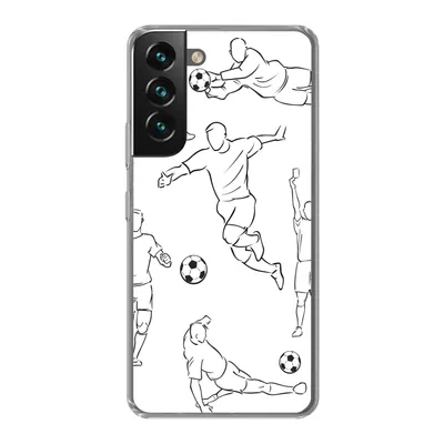 Produktbild von MuchoWow® Handyhülle Schutzhülle Hülle für Samsung Galaxy S22 Eine Illustration von Spielern in verschiedenen Positionen - Junge - Mädchen - Kinder Silikon Softcase Handy Hülle - Mobiltelefonhülle