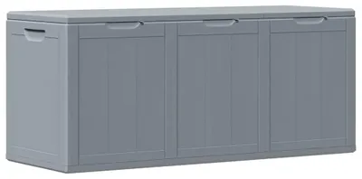 Imagen del producto de Caja de almacenamiento para jardín de 270 litros con aspecto de madera