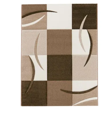 Produktbild von TT Home Wohnzimmer Teppich Moderner Kurzflor 3D Optik Geometrisches Wellen Design Größe 300x400 cm