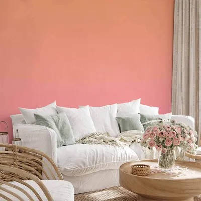 Produktbild von Vlies Fototapete - Warm Sunset - Gradient Background from Orange to Pink 150x105 cm Muster f-A-10218-a-a