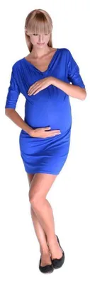 Produktbild von Damen Kleid Mini-Kleid Elegant ; Blau/XS/S 34/36