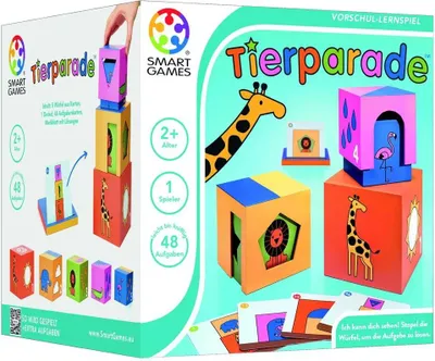 Immagine prodotto di Smart Games Tierparade, Peek-a-zoo, Kinderspiel, Logikspiel, Lernspiel, ab 2 Jahren, SG 041 DE