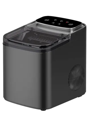 Produktbild von NovuLife Eiswürfelmaschine 95W, 9 Eiswürfel in 6-8 Min, 1,2L Wassertank, Tragbarer Eisbereiter für Zuhause, Küche, Bar, EU-Stecker