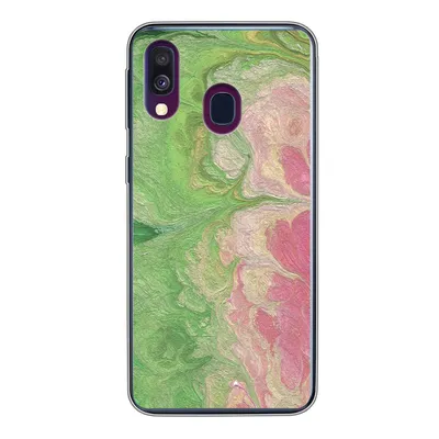 Produktbild von MuchoWow® Handyhülle Schutzhülle Hülle für Samsung Galaxy A40 Farbe - Kunst - Psychedelisch Silikon Softcase Handy Hülle - Handy-Tasche
