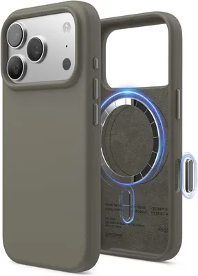 Immagine prodotto di Custodia in silicone Elago MagSafe per iPhone 17 Pro, grigio medio