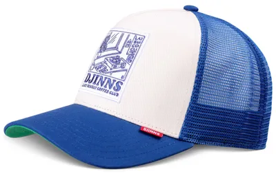 Produktbild von Djinns mehrfarbige Trucker Cap mit "Lazy Sunday Coffee Club" Patch und Snapback, beige, Gr. Einheitsgröße