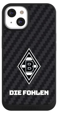 Produktbild von NIVOCASE Handyhülle für Apple iPhone 13 Hülle NIVOpure Case Schwarz Borussia Mönchengladbach Carbon Gladbach