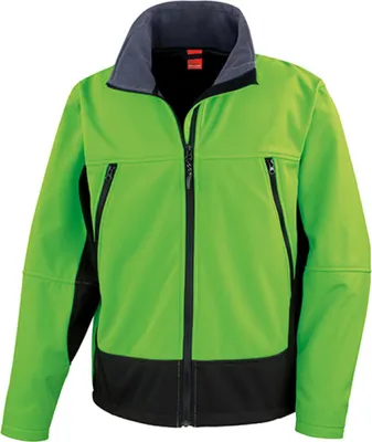 Produktbild von Result R120X | Activity Softshell Jacket - Farbe: Vivid Green/Black - Größe: S
