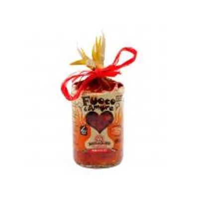 Produktbild von Fuoco d'Amore sehr scharfe Peperoncino Soße 90 gr Delizie di Calabria