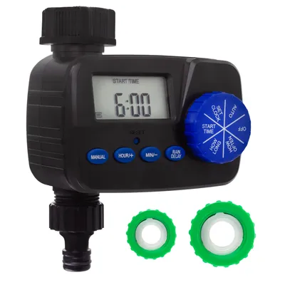 Image de Programmateur d'arrosage électronique GreenBlue, alimentation 2x1 5V AA GB390
