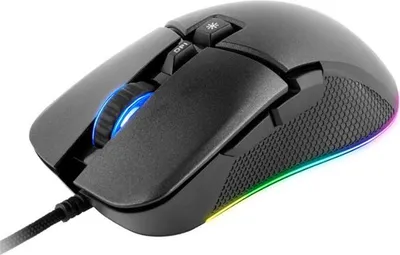 Immagine prodotto di Mouse da gioco C-TECH Dawn (GM-24L), casual gaming, 6400 DPI, retroilluminazione RGB, USB