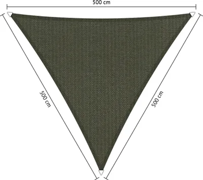 Immagine prodotto di SHADOW COMFORT 5 x 5 x 5 m Tenda da sole triangolare Grigio intenso Stesso lato