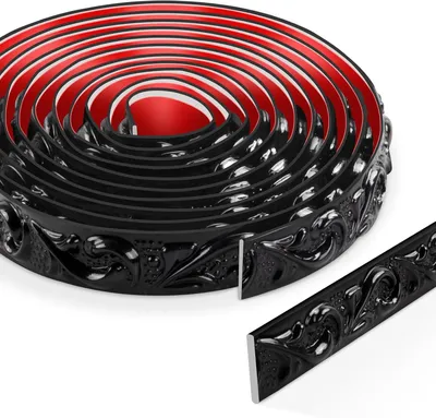 Imagen del producto de Moldura decorativa autoadhesiva, 6 metros, revestimiento de pared 3D, color , para interiores