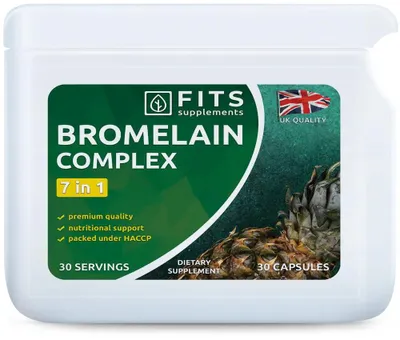 Obrázek produktu pro Bromelain 7 v 1 – komplex, 30 tobolek