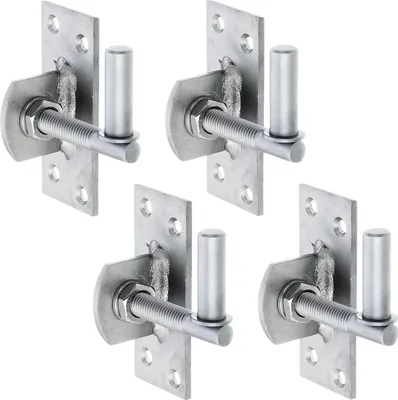 Produktbild von Alberts 852221 Kloben zum Anschrauben, verstellbar um 20 mm, Edelstahl, Dornmaß Ø13 mm, Platte 100 x 40 mm, 4er Set