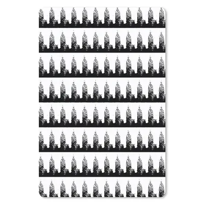 Produktbild von MuchoWow® Mauspad Mousepad New York - Muster - Empire State Building 18x27 cm - Mousepads - Maus Mat - Pad - Mausunterlage